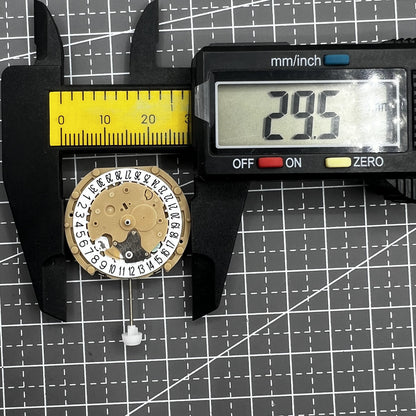 Sunon PE60 quartz movement with 3 hands, date, and small seconds at 3 & 9 - 2 pieces set.