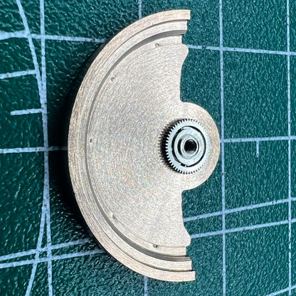 Rose Gold Sea Wave rotor by Miyota for NH35 NH36 watch movements, elegant accessory.