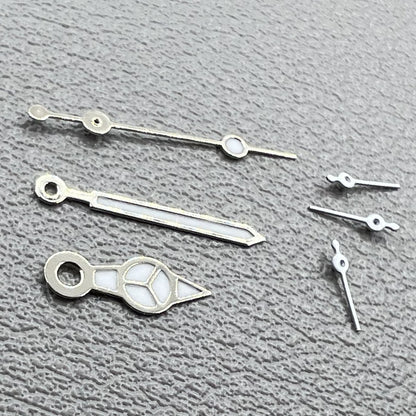 2 Sets Weiss mit Silberrand Grüne Leuchtzeiger für VD53 VD54 VD57 Uhrwerk