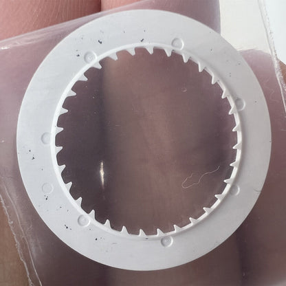 Blue font date disk wheel for NH36 NH35 watch movement with white background, date at 3 o'clock, brand compatible.