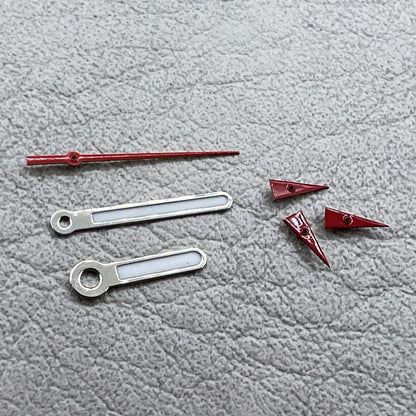 2 Sätze/Packung runde, spitze, grün leuchtende Zeiger für Miyota OS10 OS20 OS60 OS80