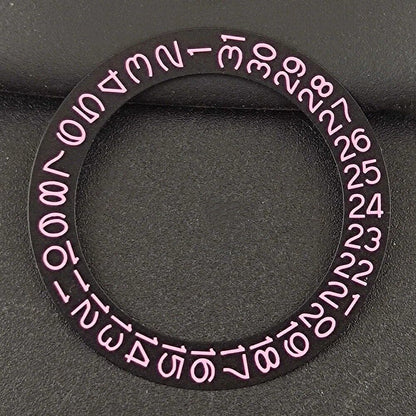 Black Background Pink Character Date Disk Date Wheel Overlay for NH35 NH36
