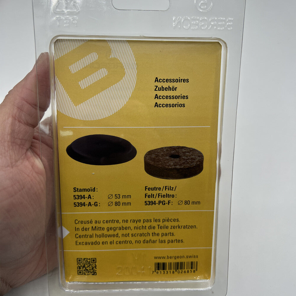 Bergeon 5394-P 53mm cushion designed for secure and precise watch repair tasks.