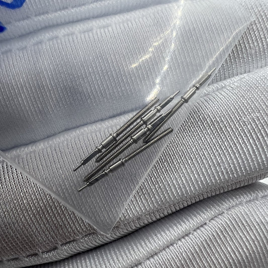 Chongqin watch stem for PT5000 movement, precise replacement part for watch repair.