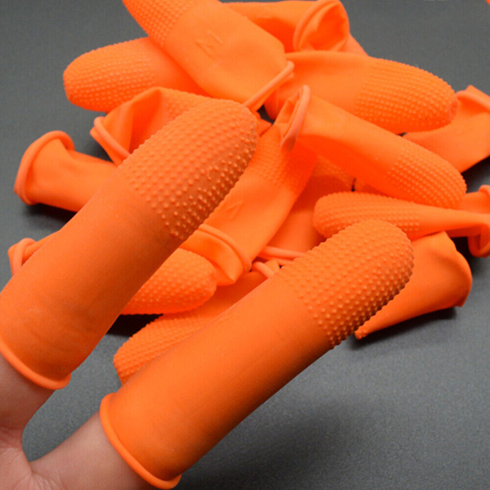 Natural rubber latex finger cots, non-slip disposable protection set for precise watch repairs