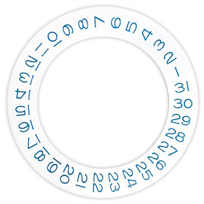 White background showing blue date wheel overlay compatible with ETA2824 2836 8200 8215 movements.