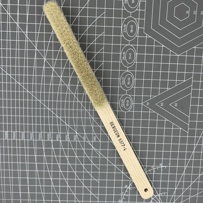 Brosse de nettoyage pour aiguilles de montre Bergeon 6377-4, souple, 4 rangs, fabriquée en Suisse