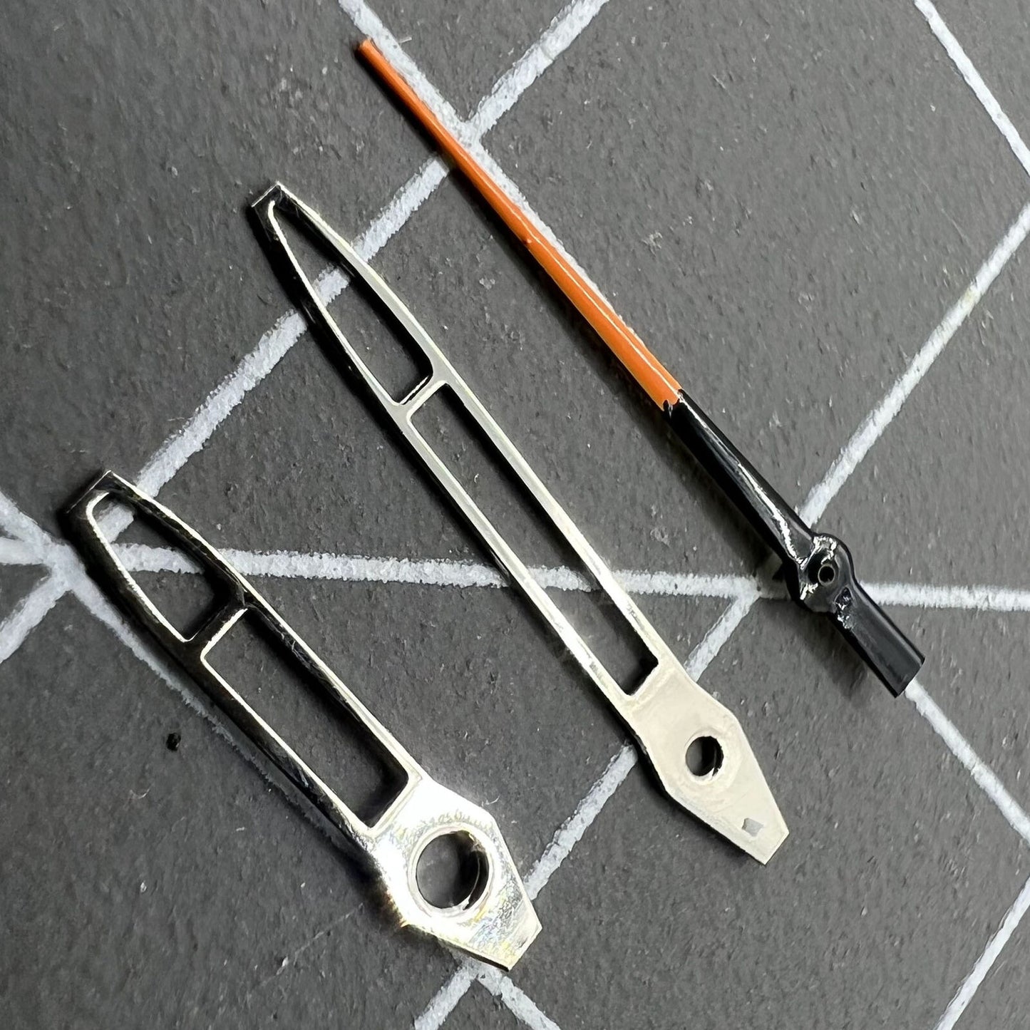 Silver trim hollow arrow 13mm watch hands for Miyota 2315 2035 2036 2115 2305 models