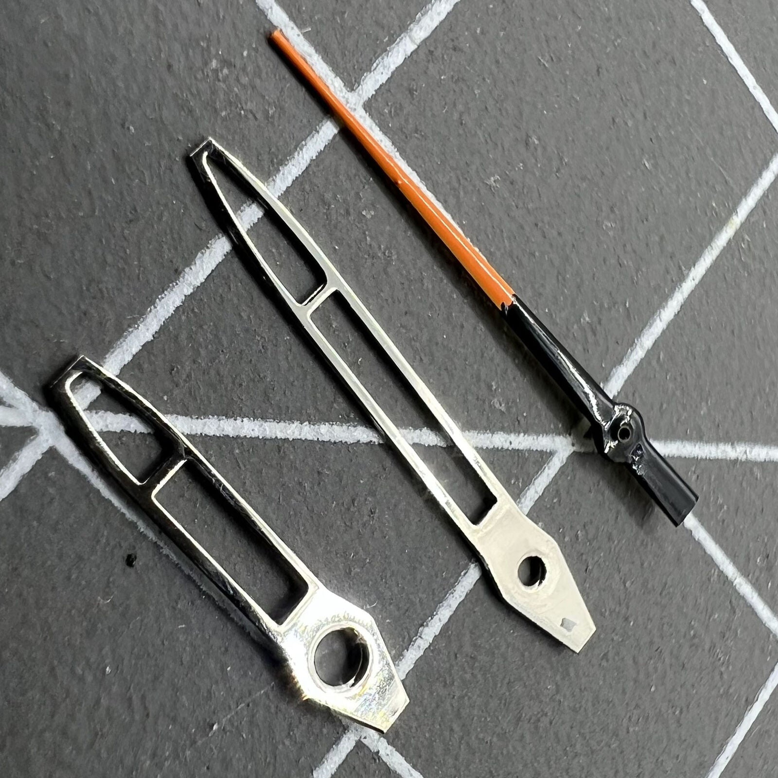 Silver trim hollow arrow 13mm watch hands for Miyota 2315 2035 2036 2115 2305 models