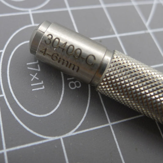 Stainless Steel 30409 watch crown winder tool, adjustable 2.0-11.0mm, precise watch repair accessory.