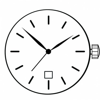 Miyota 2415 Japan Quartz Movement Date at 6