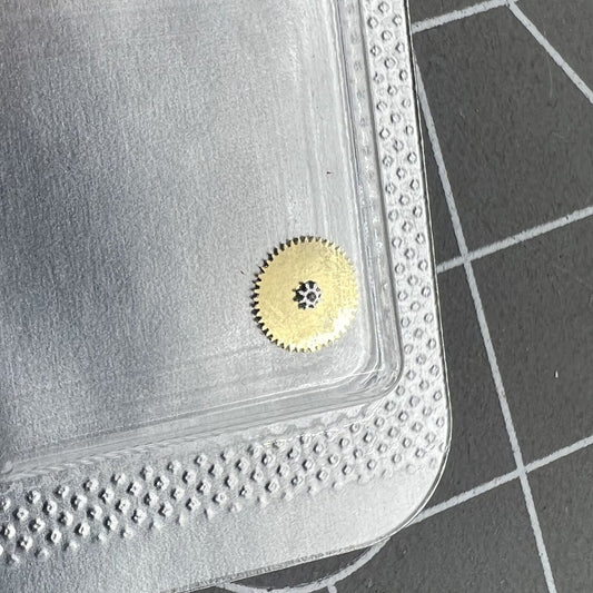 Ratchet wheel for Omega Cal.1120 watch movement, precise fit for driving wheel function.