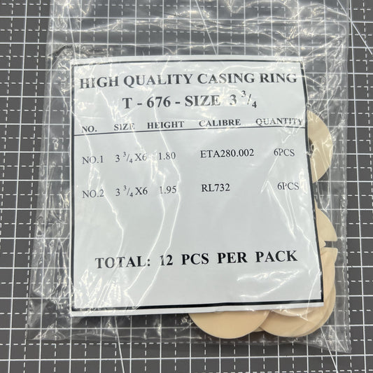 12 pièces 2 tailles de ligne entretoise de boîtier de mouvement support de bague de boîtier #T-676-TAILLE 3,75