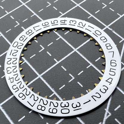 White Date Disk Wheel Date Wheel Genuine for ETA7750 Movement