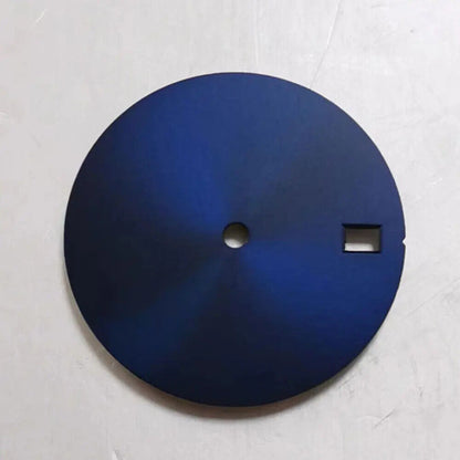 28.5mm No Lume Single Calendar watch dial for NH35/36 movement, precise and sleek timekeeping design.