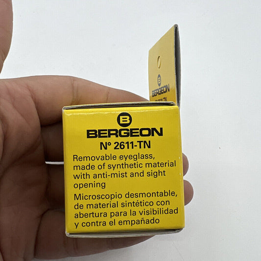 Bergeon 2611-TN-2 watchmaker loupe with 5x magnification, ideal for detailed watch repair.