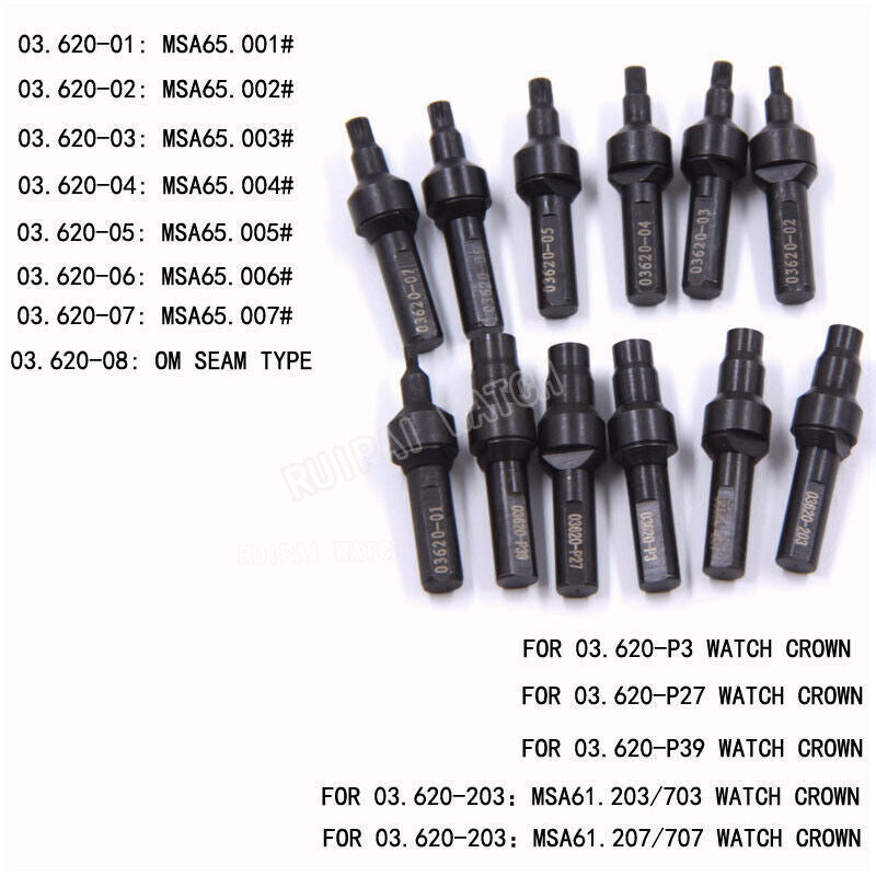 Watch Crown Tube Tool for precise removal and installation of pusher battery case components.