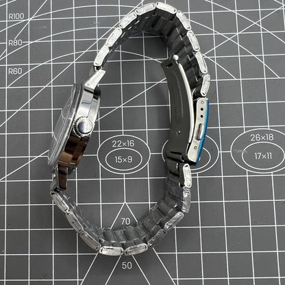 China Baihua 37mm manual mechanical watch with silver dial, 19 jewels, and shock-resistant design for durability.