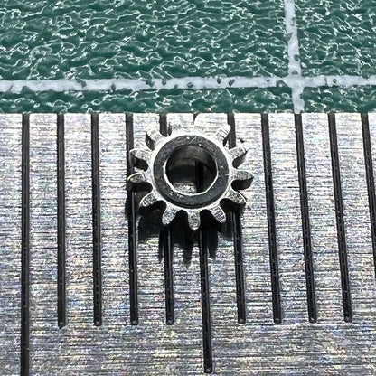 Replacement silver winding pinion for ST3600 ETA6497 watch movement, precise gear component.