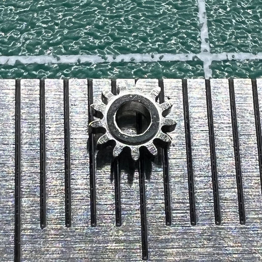 Replacement silver winding pinion for ST3600 ETA6497 watch movement, precise gear component.