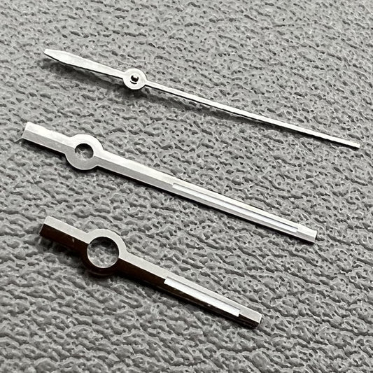 Set of silver hollow watch hands for ETA2836, 2824, 2892A2 movements by Dayjust