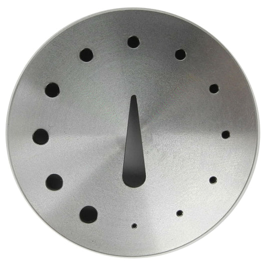 Bergeon 30110 metal tool for precise balance and hairspring holding in watch repair.