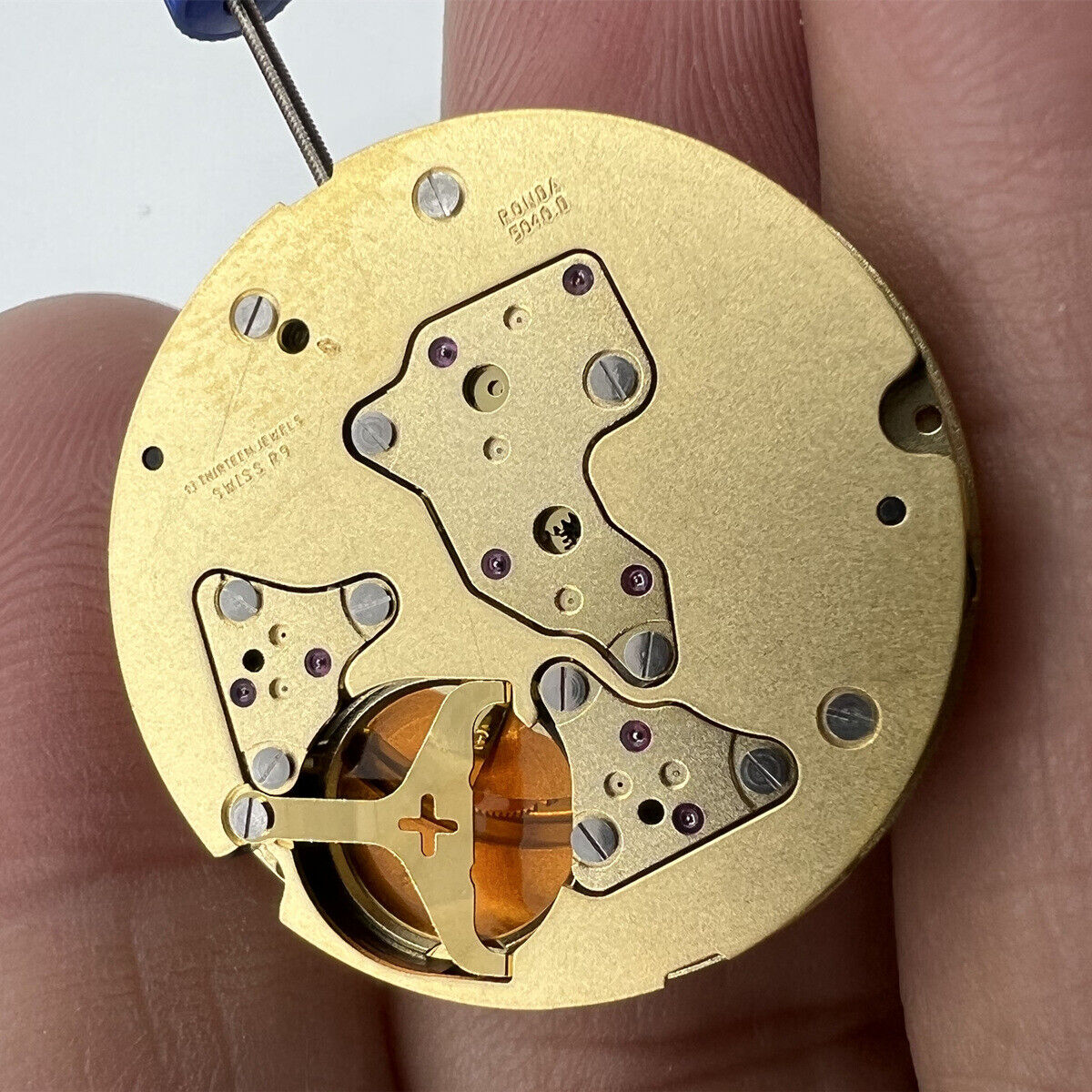 Ronda 5040D Swiss quartz chronograph watch movement for accurate timekeeping and durability.