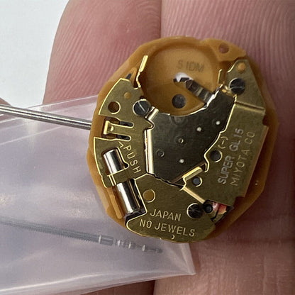 Miyota GL15 Japan Quartz watch movement with date display at 6 o?clock, Japan made precision.