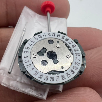 Miyota 2015 Japan Quartz Movement with Date at 6 o'clock, precision timekeeping, Japan made.