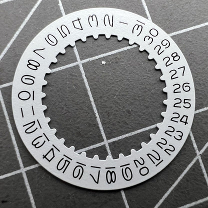 Vintage-Zahlenschrift, weißes Datumsscheibenrad, Datumsrad, passend für RLX 3135-Uhrwerk 