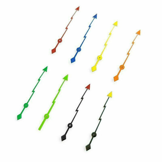 Lightning-style second hands for SKX007 and SKX009 watches, non-luminous, precision fit.