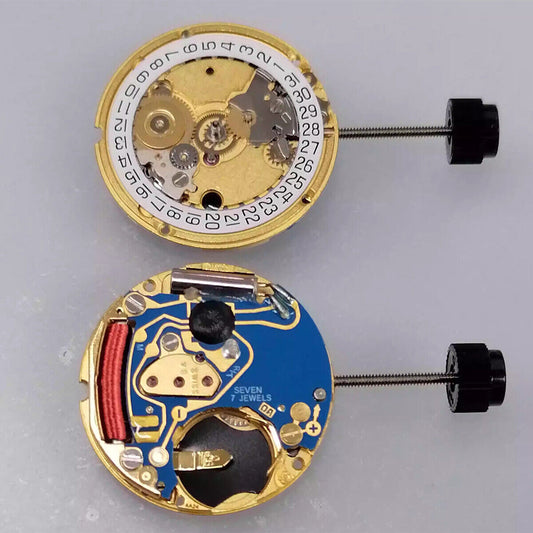 ETA 956.112 Swiss Quartz Movement with Date at 3 o'clock, 3-hand precision for watches