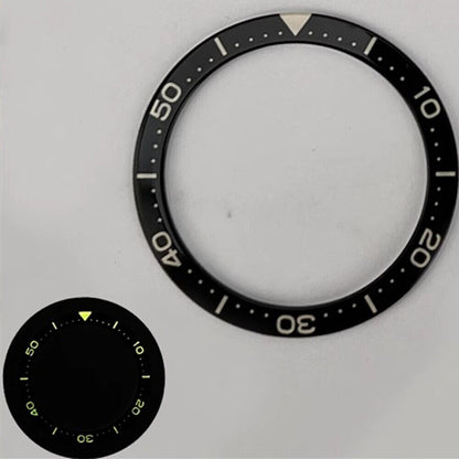 40,3/32,8 mm C3/BGW9 Grün/Blau Lume Tauchen Flache Uhr Lünette Einsatz Uhr Teil