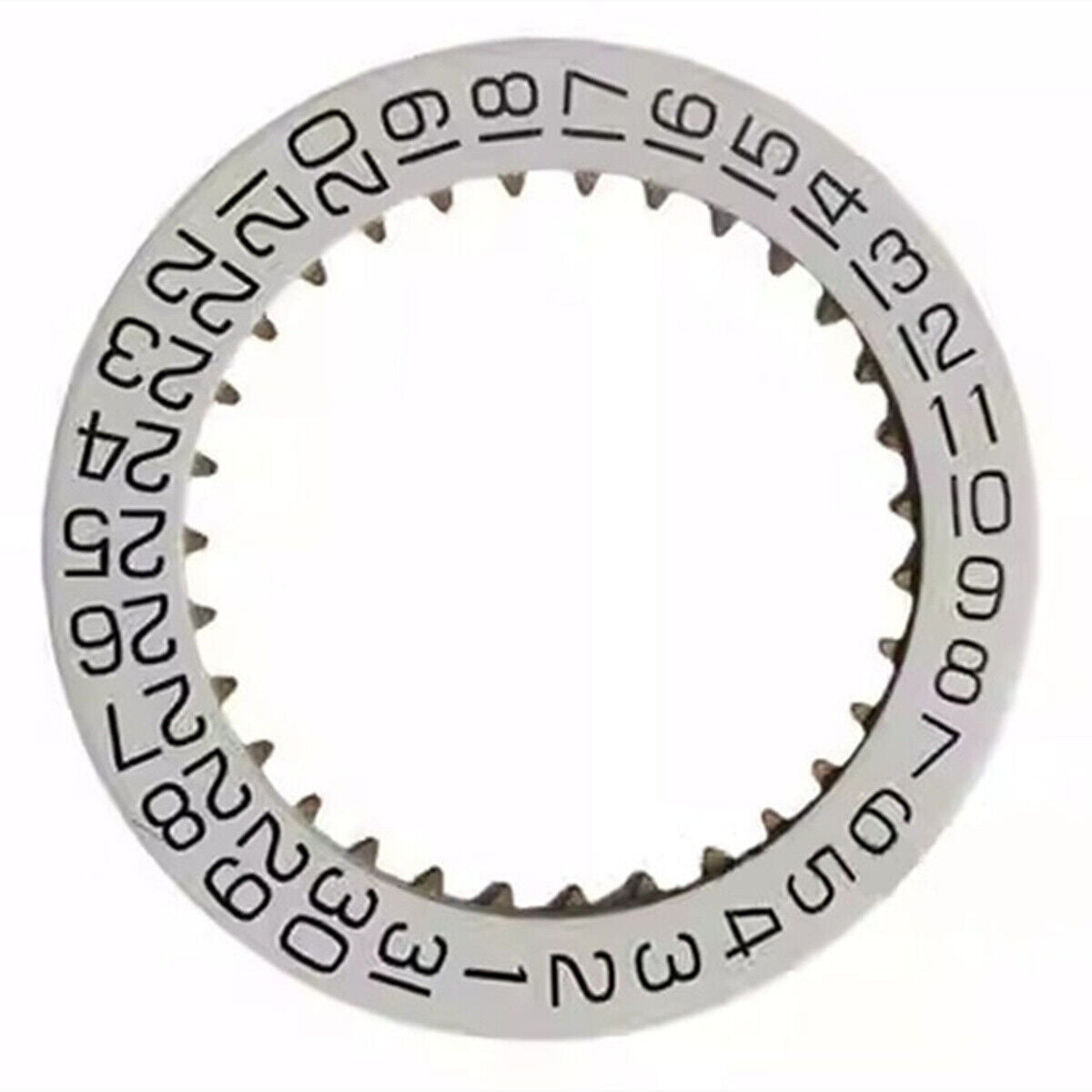 Date disk wheel showing date numbers for ETA7750 movement, original watch part precision-crafted