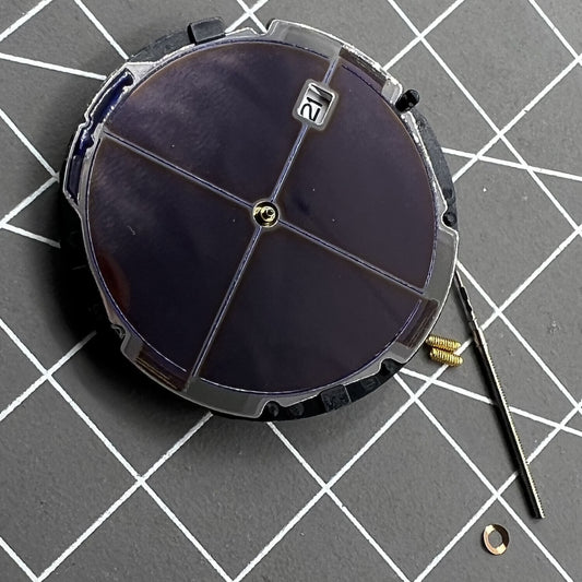Hattori Epson VS37A solar-powered quartz watch movement for precise timekeeping in watch accessories.