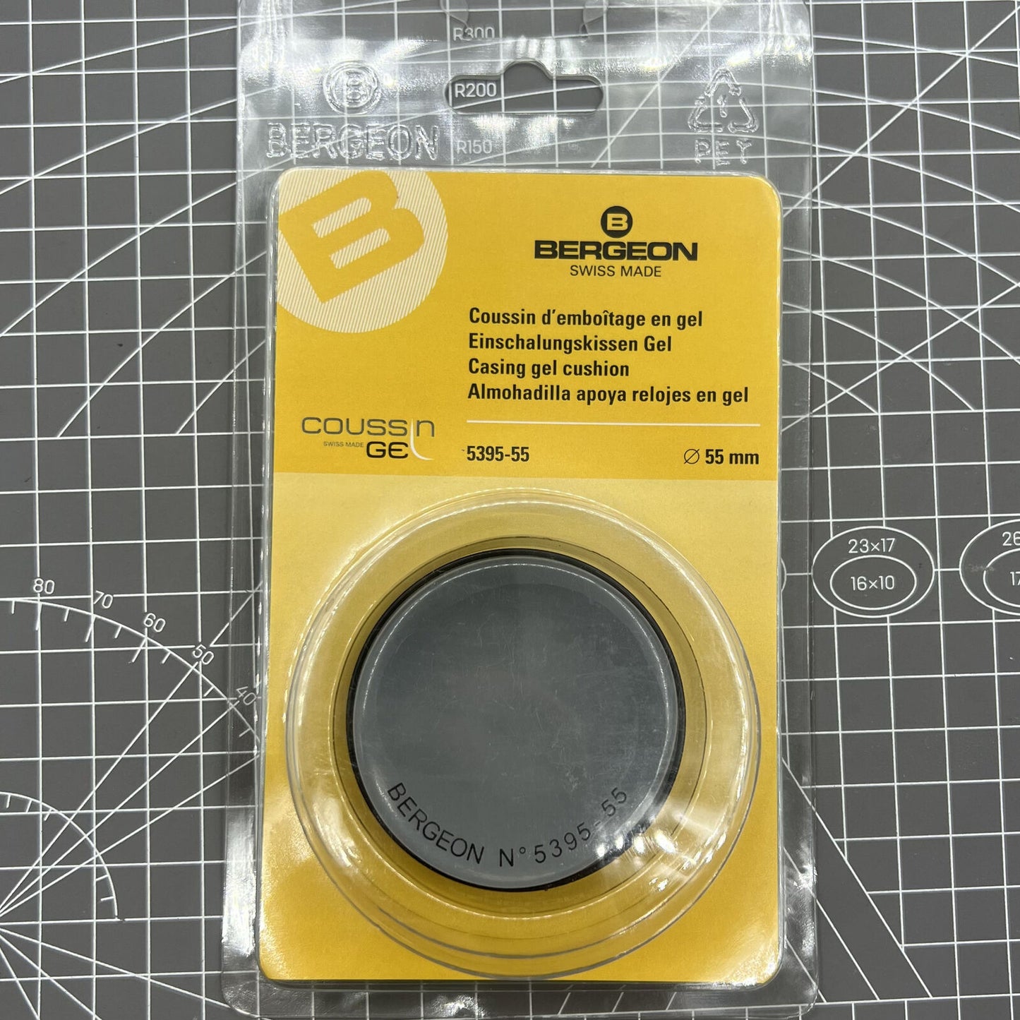 Bergeon 5395-55 55mm casing cushion for watchmakers, ideal for secure watch repair support.