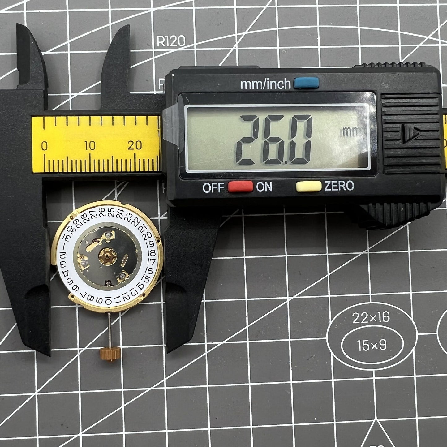 Swiss Made Ronda 6003D quartz watch movement for accurate timekeeping in watch accessories.