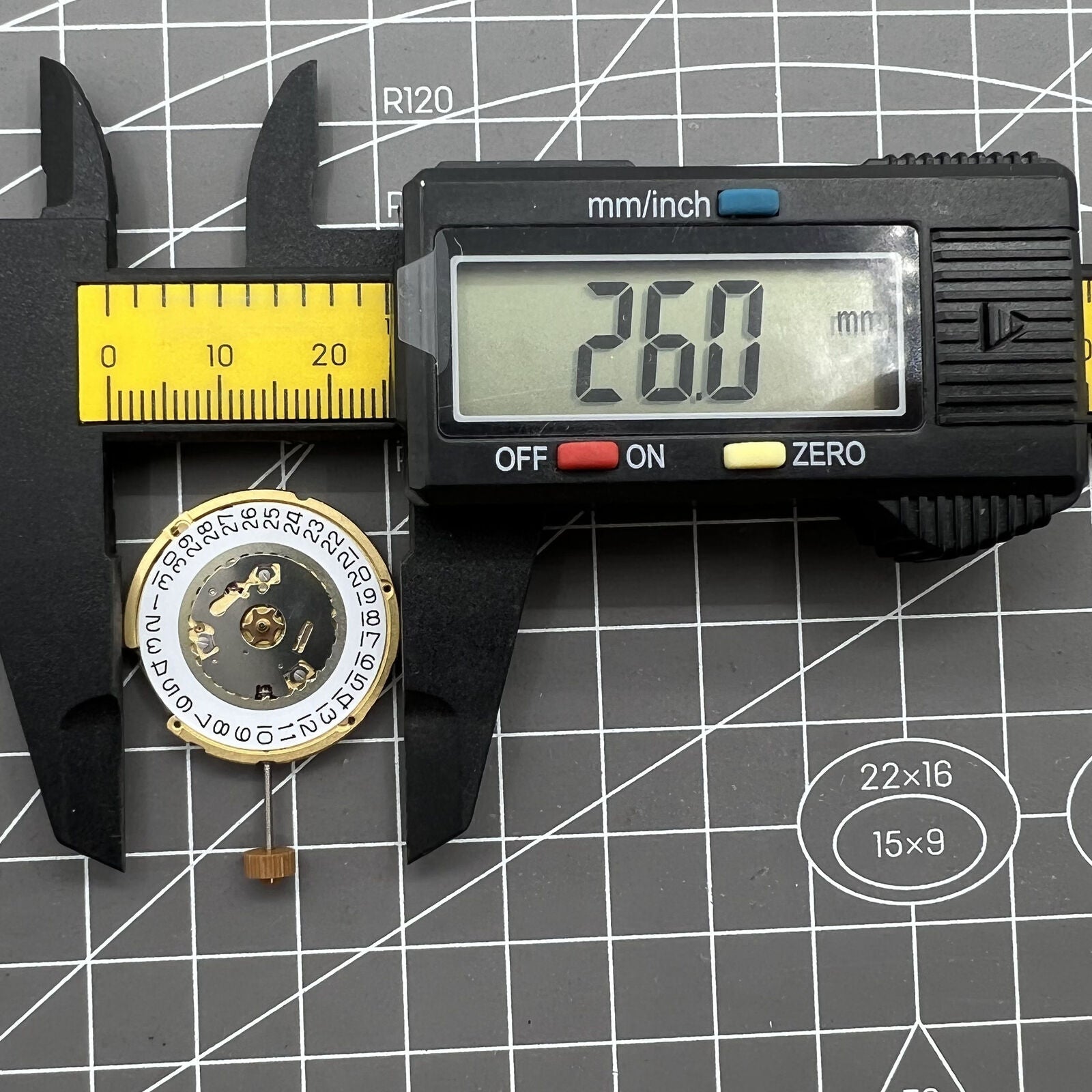 Swiss Made Ronda 6003D quartz watch movement for accurate timekeeping in watch accessories.