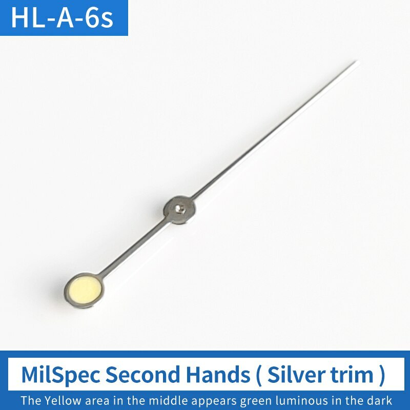 Green luminous second hand for SKX007 watch, compatible with 7S36, 4R36, NH36 movements.