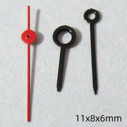 2er Set 11mm Schwarz Lackierte Zeiger für Miyota 2035 2115 2105 2305 Uhrwerk