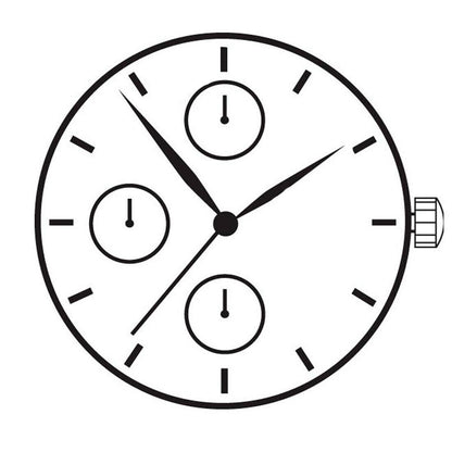 Hattori Epson TMI VX7N quartz watch movement, precision Japan-made mechanism for replacement parts