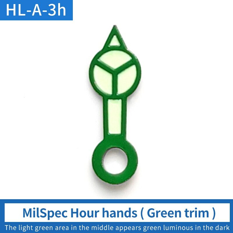 Luminous hour hands for SKX007 and SKX009 watches, compatible with 7s26, 6r15, NE15 movements.