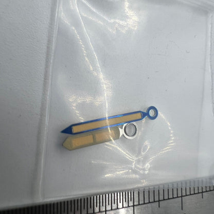 Green luminous watch hands with blue trim for ST3600/ST3620 ETA6497/6498 movement, precise accessory.