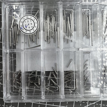 Kit de 10 broches ouvertes en acier inoxydable de 0,8 mm de diamètre, tailles de broches de 4 à 21 mm 