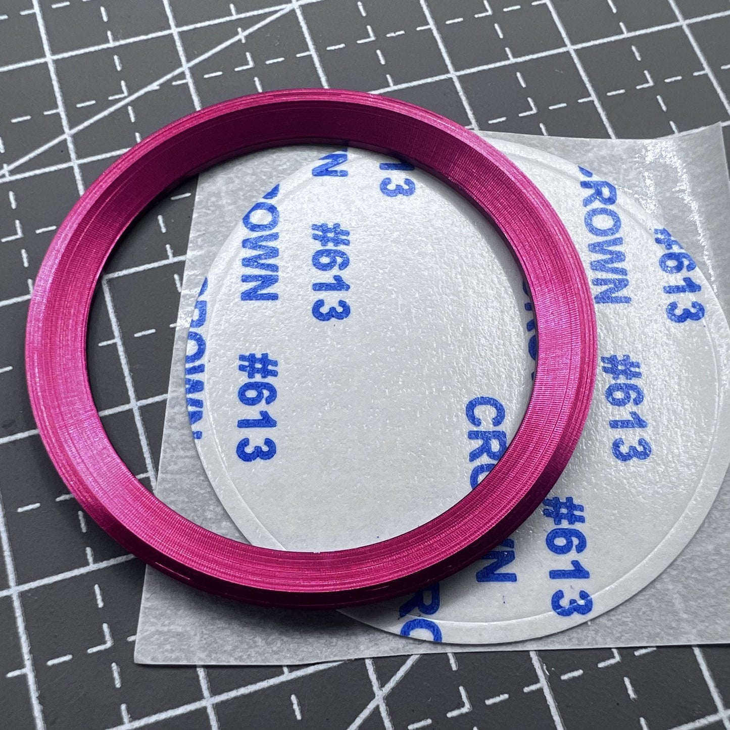 38mm Aluminium GMT Lünetteinlage Mit Roten Zahlen Für RLX Uhr