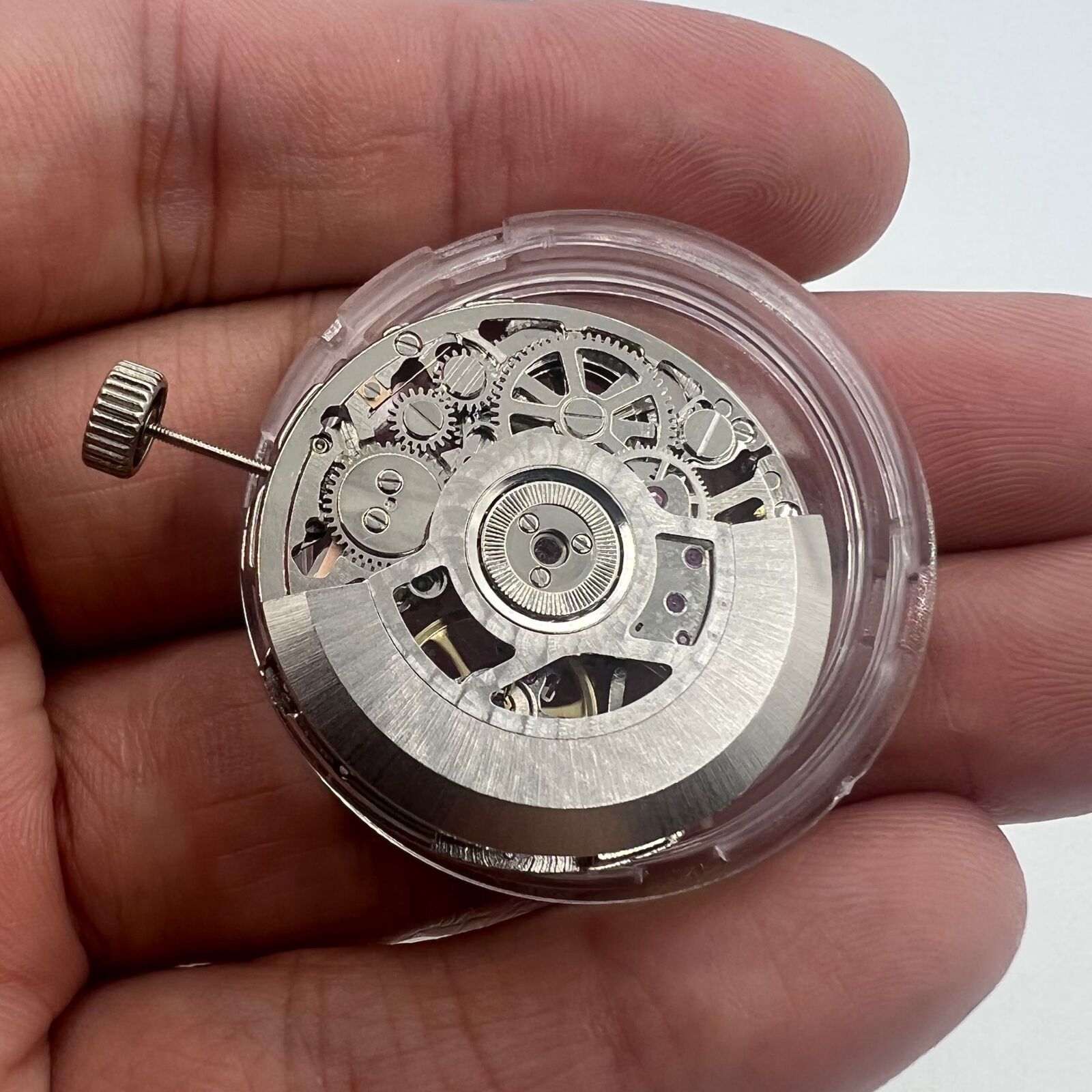 Seagull Silver Hollow ST2502K watch accessory highlighting detailed mechanical movement craftsmanship.