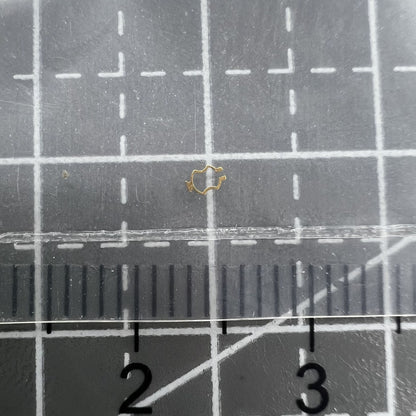 Red Plate Click Spring Cap Jewel for ETA 2892 balance wheel, precise watch accessory.