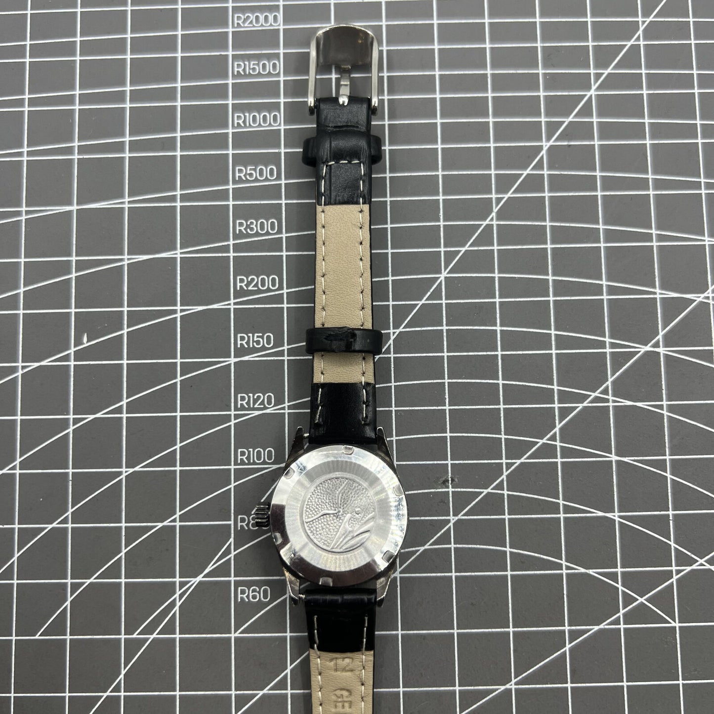 27mm Tianjin Seagull ladies watch with manual movement, gold nail hour markers, elegant accessory.