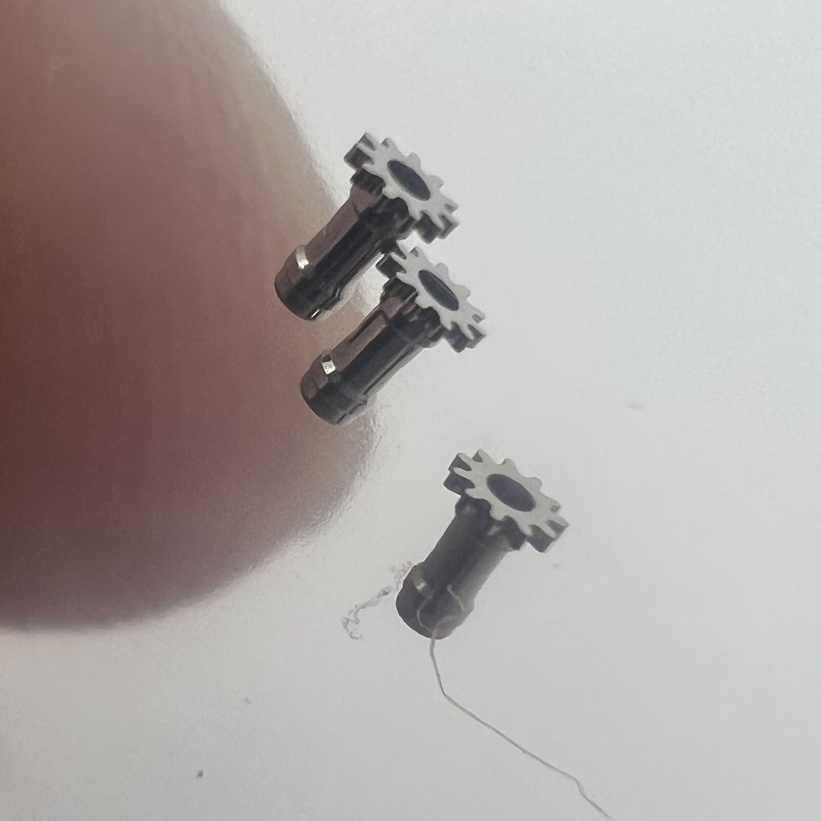 Cannon pinion and driving wheel for Miyota 8200 movement, precision watch part.