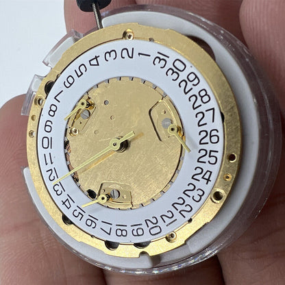 ETA 251.372 Swiss Made golden quartz watch movement, ensuring precise timekeeping in luxury watch accessories.
